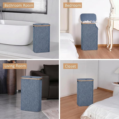 iEGrow 65L Slim Laundry Hamper, Narrow Laundry Basket - Image 7