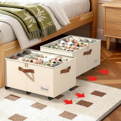 Foyego Shoe Organizer for Closet, Shoe Storage Organizer - Image 7