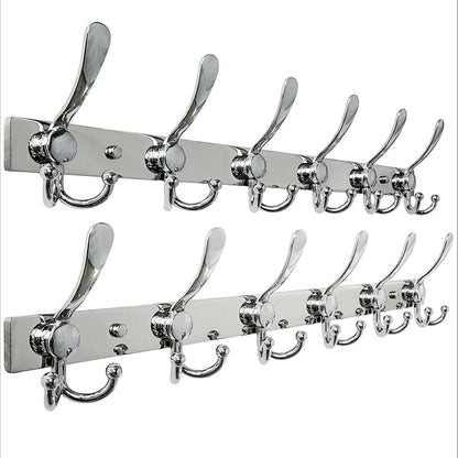 Dseap Coat Rack Wall Mount 2.0 Pro: 24” Long, 3X Tougher, Heavy Duty Stainless by Dseap