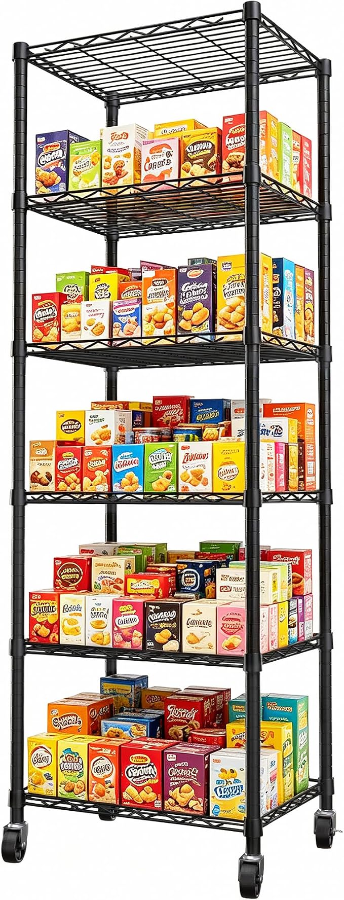 REGILLER 6 Wire Shelving Steel Storage Rack Adjustable Unit Shelves - Image 4