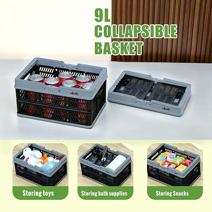 Small Plastic Baskets Black, Pack-2 Plastic baskets - Image 3