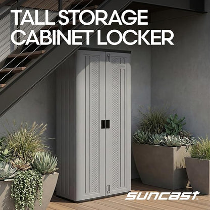 Suncast Tall Storage Cabinet for Garage Organization - Image 4