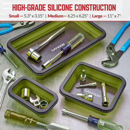 Collapsible Magnetic Parts Tray Set - Image 4