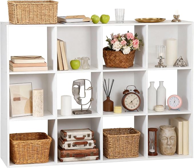 JupiterForce 12-Cube Storage Organizer, Cubical Storage Shelf, Cabinets by JupiterForce