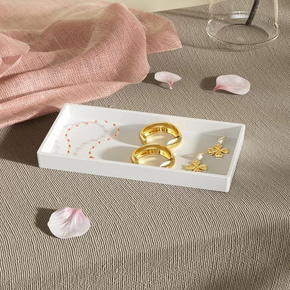 Vanity and Bathroom Tray, 7.7" ABS Countertop Organizer, Waterproof Vanity Tray - Image 5