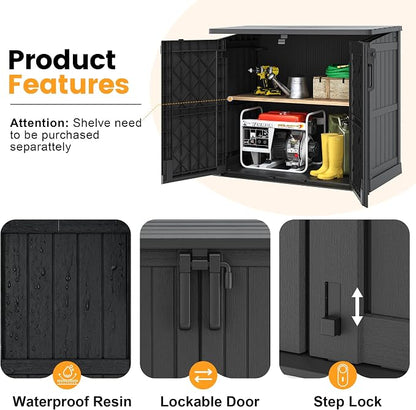 LHBcraft Outdoor Storage Cabinet 37 Cu Ft - Image 2