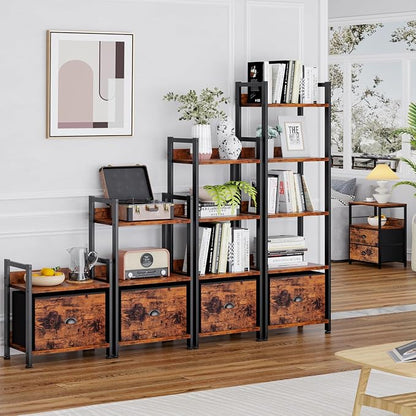Furologee 4 Tier Bookshelf - Image 7