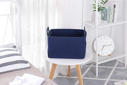 Minoisome Storage Basket Felt Storage Bin Collapsible& Convenient Box Organizer - Image 2