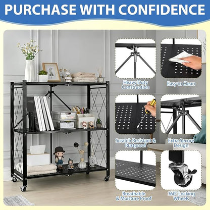 3-Tier Foldable Storage Shelf - Image 3