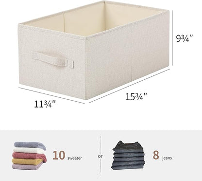 linen closet organizers and storage, Large Storage Baskets, clothes organizer - Image 2