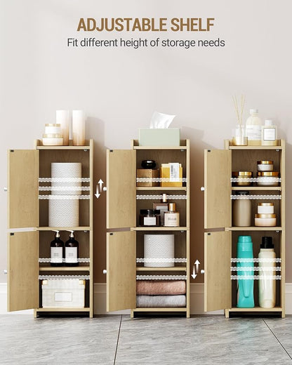 Hzuaneri Bathroom Storage Cabinet, Small Corner Floor Cabinet - Image 5