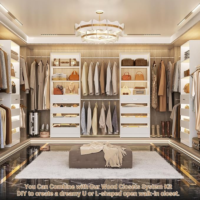 Aheaplus Closet System, 6-15Ft Closet Organizer - Image 4