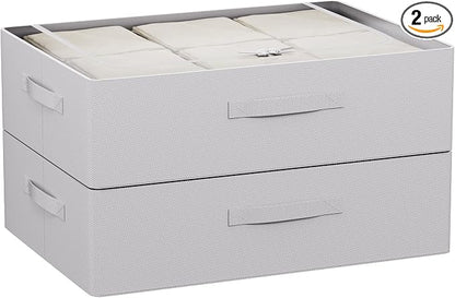 CYhom Under Bed Storage Bins Frame Storage Box Oxford Fabric Sturdy Underbed by CYhom