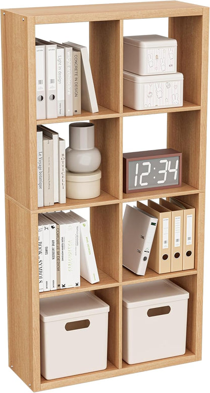 Cube Storage Organizer Bookcase, Decorative 11 inch Open Back Cubical Shelf by VDNEND