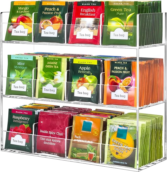 BEYGORM Acrylic Tea Bag Organizer by BEYGORM