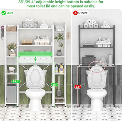 Over The Toilet Storage with 2 Drawers - Image 8