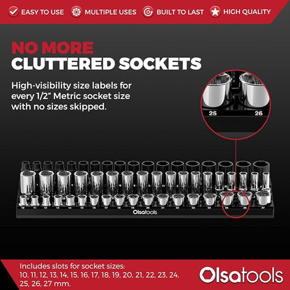 Olsa Tools Magnetic Socket Organizer - Image 4