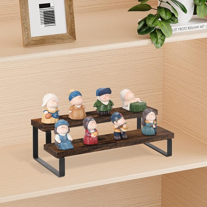 YINMIT Wooden Display Riser Stand, Tiered Perfume and Cologne Organizer Stand - Image 3