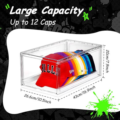 Vtopmart 4 Pack Hat Organizer for Baseball Caps, Large Cap Storage - Image 2