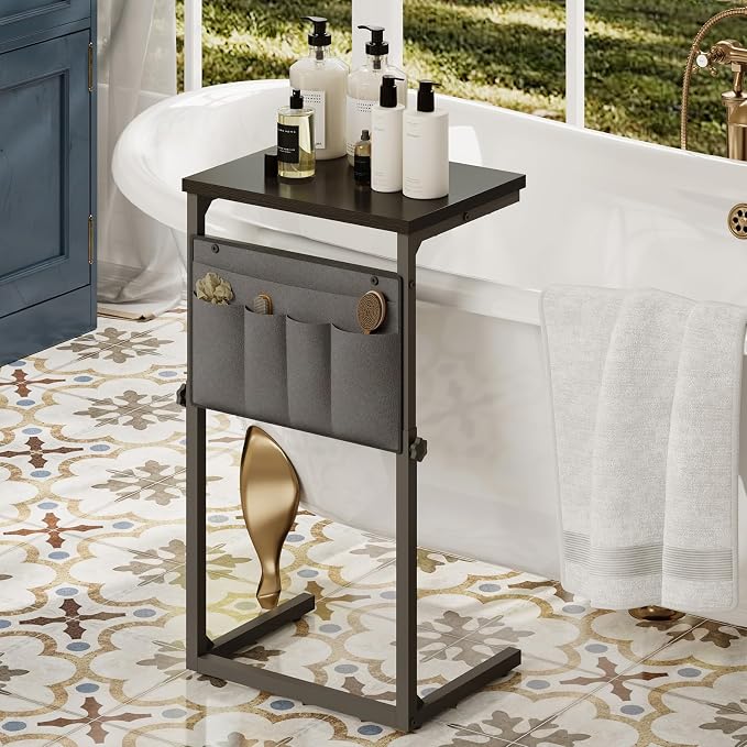 HOOBRO C Shaped End Table, 29.5’’ Adjustable Height Side Table - Image 6
