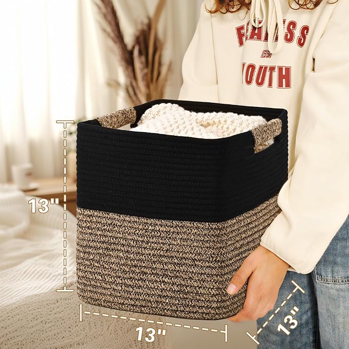 13 Inch Storage Cubes, 3 Pack Cube Storage Bins - Image 4