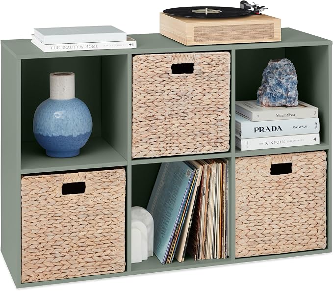 Best Choice Products Kids Bookcase 6-Cube Storage Organizer, 13.5in Shelf by Unknown