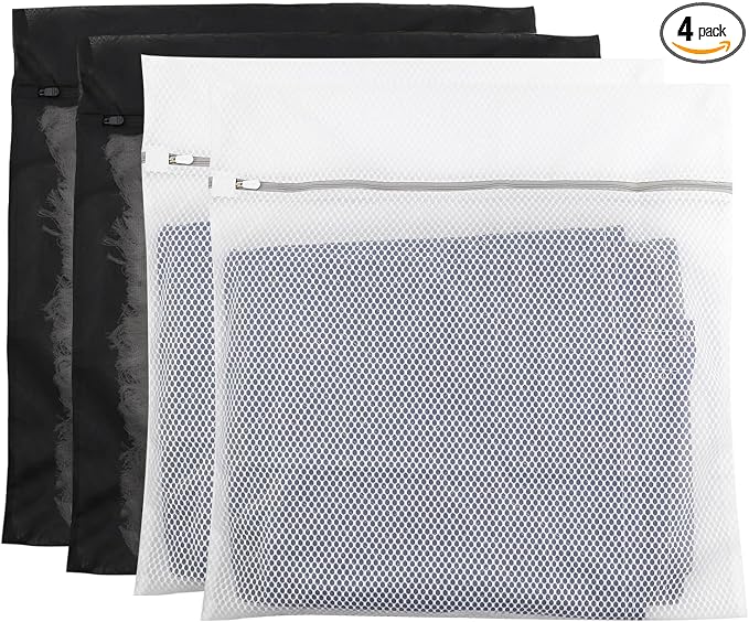 4Pack Mesh Laundry Bag Delicates Laundry Bag-Extra Large Durable Wash Bag by LUNHAJIN