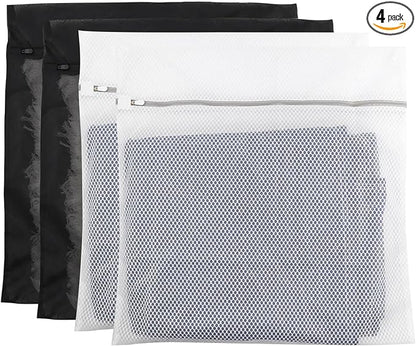 4Pack Mesh Laundry Bag Delicates Laundry Bag-Extra Large Durable Wash Bag by LUNHAJIN