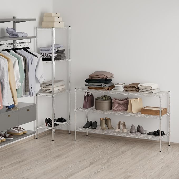 18" Deep x 60" Wide x 34" Height Wire Shelving Kit | 3-Tier | NSF Commercial - Image 7