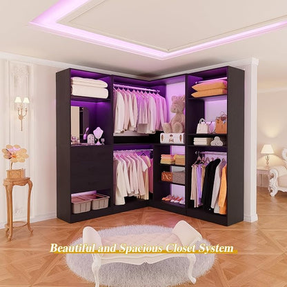 Unikito 86” Closet System, Corner Closets Organizer - Image 5