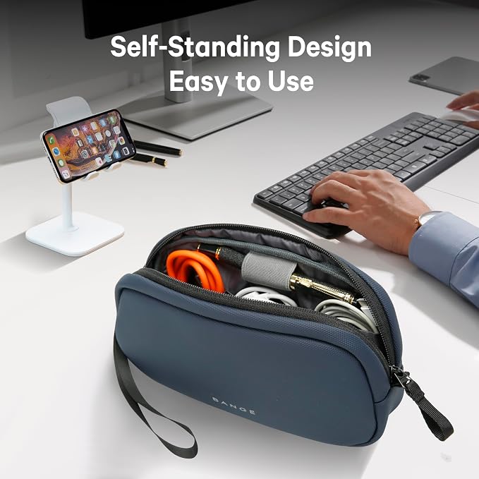 BANGE Tech Organizer Travel Case, Tech Accessories Pouch Carry Storage Bag - Image 9