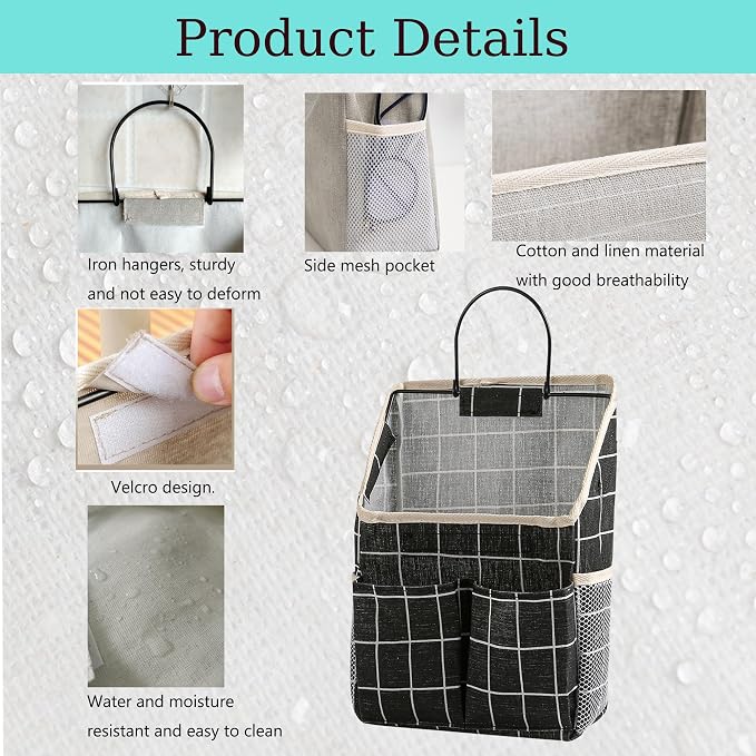 2pcs Wall Hanging Storage Bag, Wall Hanging Organizer Bags - Image 3