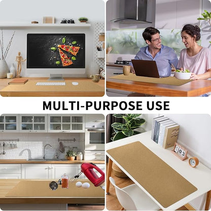Bloss Leather Desk Mat, Non-Slip/Waterproof Desk Pad, Desk Matt - Image 5