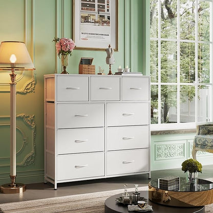 WLIVE Tall Dresser for Bedroom, 9 Drawer Chest of Drawers, Tall storage design - Image 2