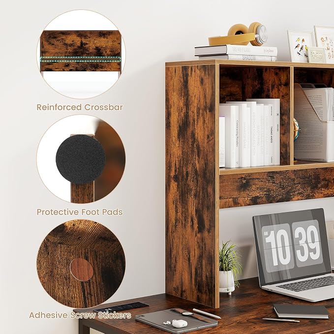 Tangkula Desktop Bookshelf, Countertop Storage Hutch - Image 7