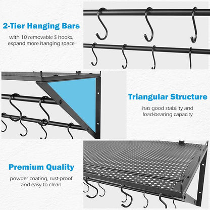 RedCall 2 Pack Garage Wall Shelf - Image 6