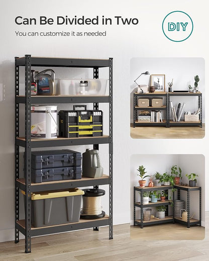SONGMICS 5-Tier Storage Shelves, Load 2310 lb, Garage Storage, Boltless Assembly - Image 7