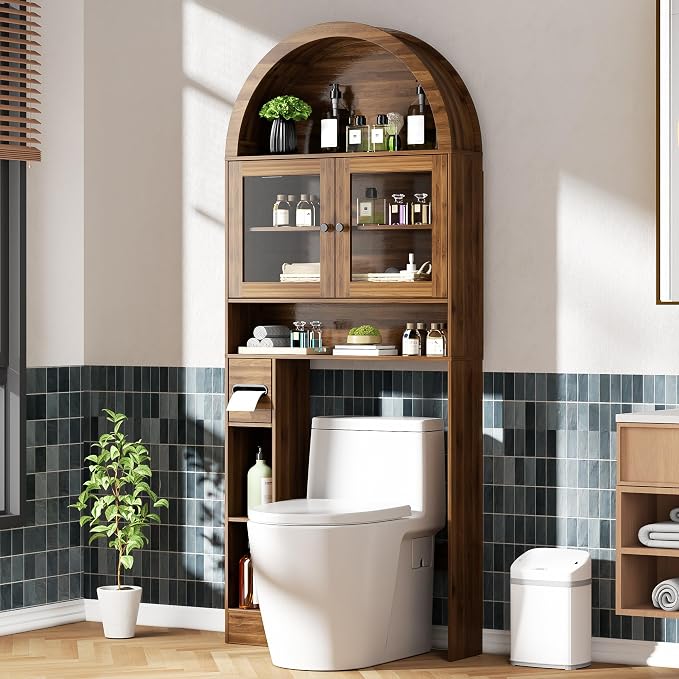 Arched Over The Toilet Storage Cabinet - Image 3