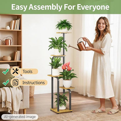 LASZOLA 5 Tiered Plant Stand Tall - Image 8