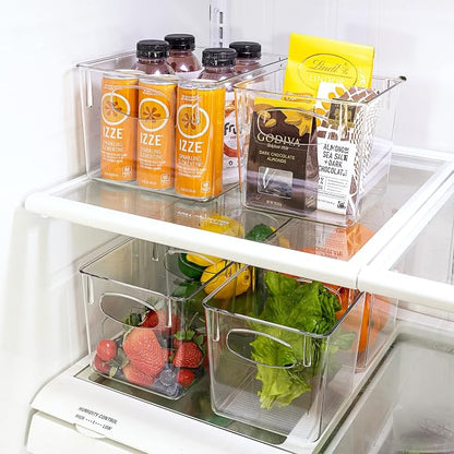 Sorbus Small Clear Plastic Storage Bins - Image 6
