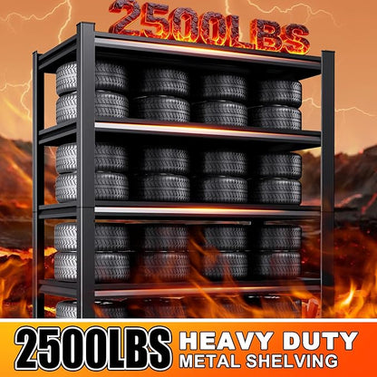 71.2''H /35.4''W Storage Shelves Adjustable Garage Shelving, Heavy Duty - Image 3