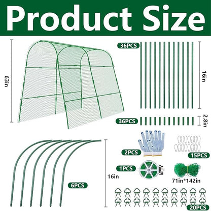 codree Cucumber Trellis for Raised Bed, 63 x 63 Inch U-Shape Garden Trellis for - Image 2