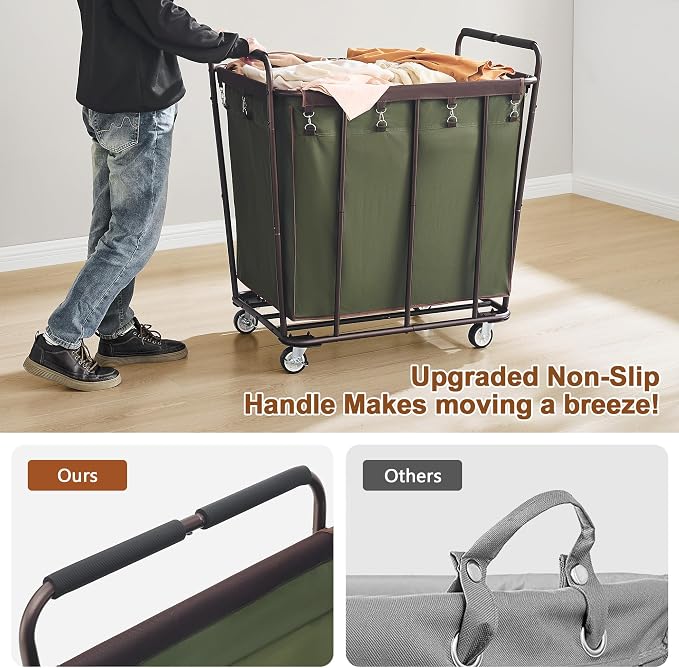 Hoctieon Large Laundry Cart - Image 4