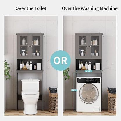 Shintenchi Over the Toilet Storage Cabinet, Bathroom Shelf Organizer - Image 5