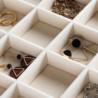 Frebeauty Stackable Velvet Jewelry Organizer Trays - Image 6