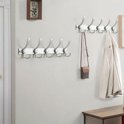 Dseap Coat Rack Wall Mount 2.0 Pro: Heavy Duty 300% Thicker, Stainless Steel - Image 7