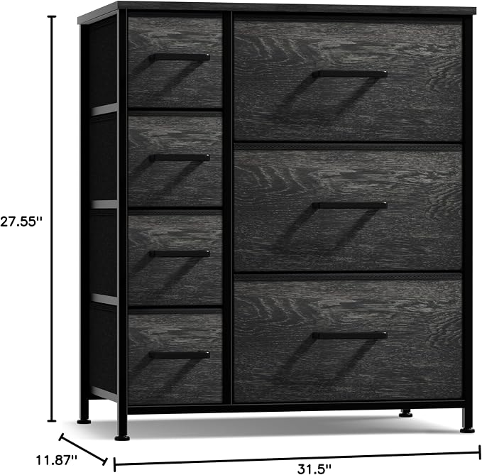 Sorbus Dresser with 7 Faux Wood Drawers - Image 3