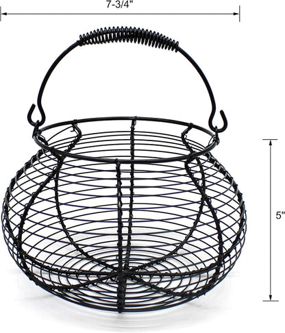 CVHOMEDECO. Elegant Wire Egg Basket - Image 2