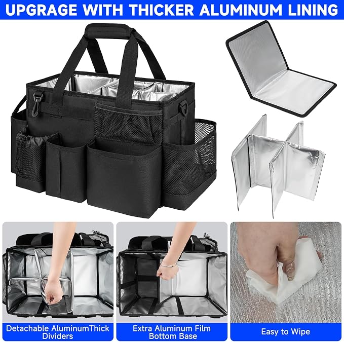 Cleaning Caddy Bag, Large Cleaning Supplies Organizer - Image 2
