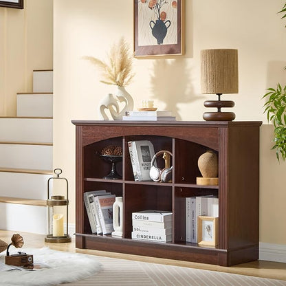 Bookshelf, 6-Cube Bookcase and Kids Bookshelf, Wooden Storage Cabinet by LIDYUK